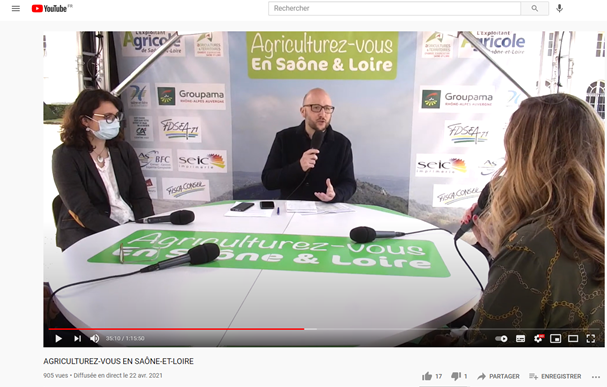 Agriculturez-vous en Saône-et-Loire sur Youtube
